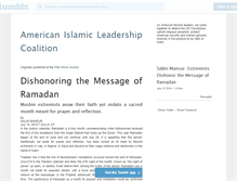 Tablet Screenshot of americanislamicleadership.org